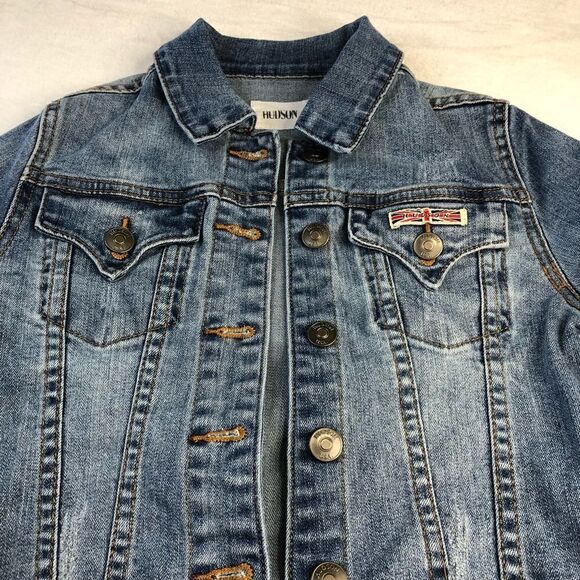 HUDSON DENIM TRUCKER JACKET - Picture 2 of 8